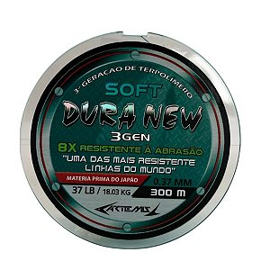 Linha Monofilamento Dura New Soft 300m - Escolha Cor e Bitola