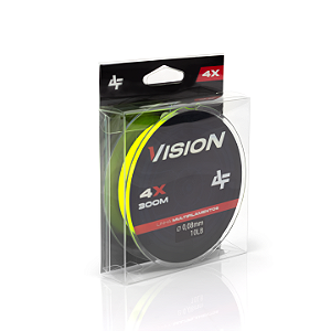 LINHA MULTIFILAMENTO 4X VISION AMARELA 300M - ESCOLHA A BITOLA