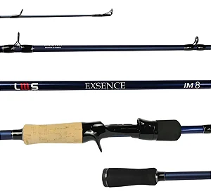 Vara De Carretilha Exsence Cast 1pç IM8 (Blue) - escolha tamanho e lbs