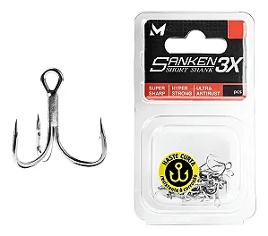 GARATEIA SANKEN SHORT SHANK 3X MARINE - ESCOLHA O TAMANHO