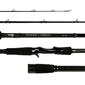 Vara de Carretilha Lumis Power Carbon Preta 40-80lb - escolha o tamanho