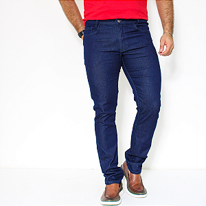 Calça Jeans Masculina Escura Skinny Casual Moderna