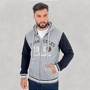 Moletom Masculino Com Zíper E Capuz Casaco De Frio Esquenta