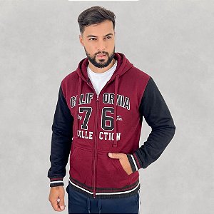Casaco De Moletom Masculino Com Zíper Confortável Para Frio