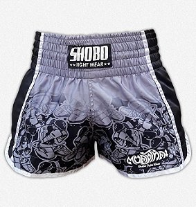 Short Muay Thai - Ram Muay (Cinza)