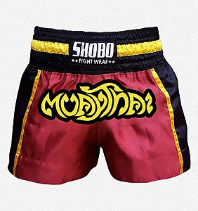 Short Muay Thai (Bordô)