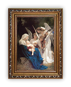 Quadro "A canção dos anjos" por William-Adolphe Bouguereau