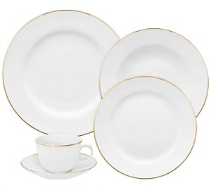 Aparelho de Jantar/Chá 30 Peças Flamingo Sofia - Porcelouças