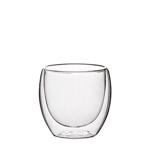 Copo de vidro com parede dupla - 250ml