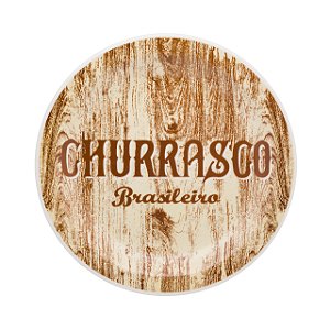 Kit 6 Pratos Rasos 26cm Churrasco Yellow