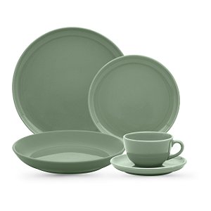 Aparelho de Jantar/Chá 30 Peças - Flat Matcha