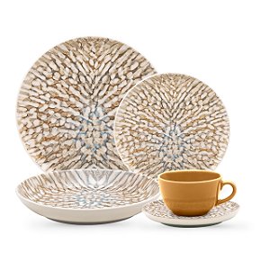 Aparelho de Jantar/Chá 30 Peças - Flat Leopardita