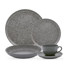 Aparelho de Jantar/Chá 30 Peças - Flat Gray