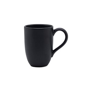 Caneca Flat - Preto Acetinado - 350ml