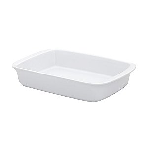 Assadeira Refratária Tango Média 34x21x6,5 Cm Branco