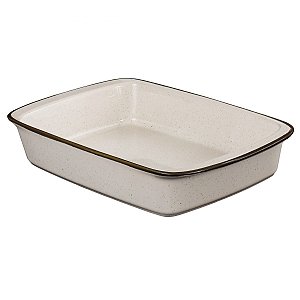 Assadeira Refratária Tango Grande 40x24x7 Cm Maresia