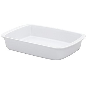 Assadeira Refratária Tango Grande 40x24x7 Cm Branco