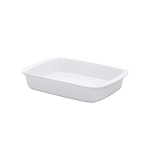 Assadeira Refratária Tango Pequena 28x18x5,5 Cm Branco