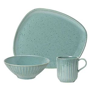 Aparelho de Jantar e Lanche 12 peças - Luna Corfu - caneca 360ml