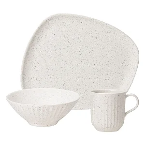 Aparelho de Jantar e Lanche 12 peças - Luna Vanilla - caneca 360ml