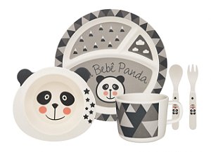 Conjuntos de Refeição Infantil 5 Pecas - Bebe Panda
