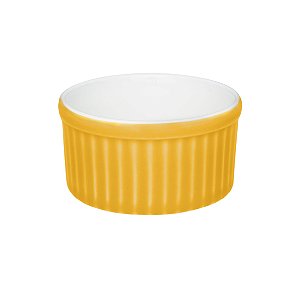 Tigela Ramequin - 10X5cm - 180ml  Amarelo/Branco