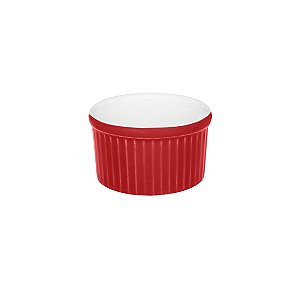 Tigela Ramequin - 6X3cm - 50ml  Vermelho/Branco