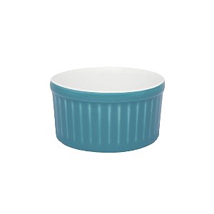 Tigela Ramequin 8X4cm - 100ml  Azul/Branco