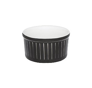 Tigela Ramequin - 8X4cm - 100ml Preto/Branco