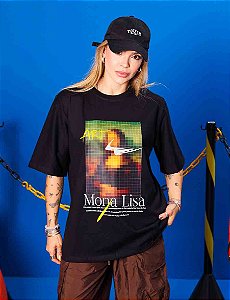 Tshirt Max Mona Lisa - Preta