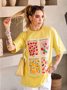 Tshirt Max Fruit Market - Amarelo BB