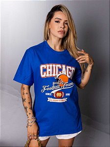 Tshirt Max Chicago Football - Azul Turqueza