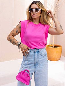 Tshirt Muscle Lisa - Rosa Pink