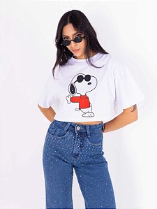 Cropped Max Snoopy - Branca