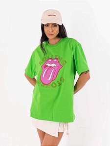 Tshirt Max Rolling Stones - Verde Folha