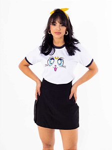 Tshirt Bicolor - Sailor Moon Marinho Com Off