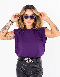 Tshirt Muscle Lisa - Roxa Ultravioleta