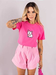 Tshirt Cachorrinho - Rosa Pink Transcedent