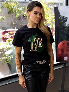 Tshirt Jesus Ramos Foil - Preta