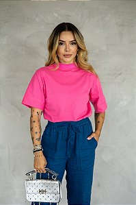 Tshirt Gola Alta Lisa - Rosa Pink Transcedent