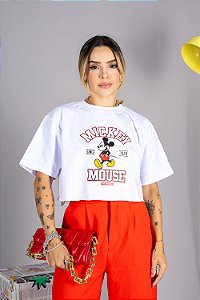 Cropped Max Mickey Mouse - Branca