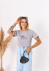 Tshirt Mãe Texto - Mescla