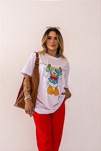 Tshirt Max Varal Pato Donalds - Branca