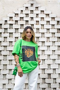 Tshirt Max Quadro Gato - Verde Folha