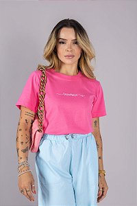 Tshirt Recomece - Rosa Pink