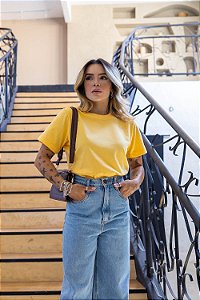 Tshirt Lisa - Amarelo Emoji