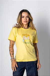 Tshirt Seja Fiel - Amarelo BB