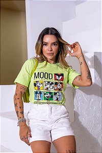 Tshirt Mickey Mood - Verde Lima