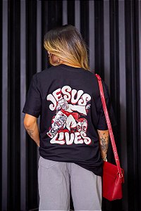 Tshirt Max Jesus Lives - Preta