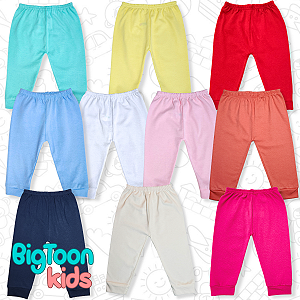 1 Calça Mijão Culote de Algodão Para Bebê Menino Menina P M G